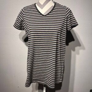 Striped‎ vneck maternity shirt